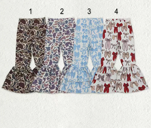 กางเกงโยคะขาบานพิมพ์ลาย 4 สีสำหรับเด็กผู้หญิง ชุดเซ็ตสำหรับพี่น้อง - Product Image 1