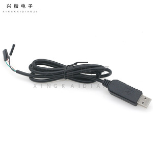 Cable serie USB a RS232 Ft232rl con salida de CC, enchufe de material de PVC para electrónica - Product Image 1