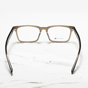 Monturas de gafas rectangulares de borde completo, color sólido, anti-UV, lentes de resina ligeras para adultos, unisex, uso diario. - Product Image 3