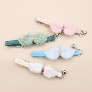 <span class=keywords><strong>Collier</strong></span> de chat en nylon de style dessin animé mignon avec cloche d'ailes décoration solide de petit <span class=keywords><strong>chien</strong></span> pour <span class=keywords><strong>Amazon</strong></span> <span class=keywords><strong>collier</strong></span> pour animaux de compagnie en gros transfrontalier - Product Image 1