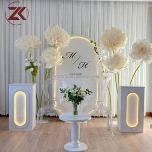 Supporto per Insegna d'Ingresso ZKAI in Acrilico Bianco, Espositore per Cartelli di Benvenuto per Matrimoni ed Eventi - Product Image 6