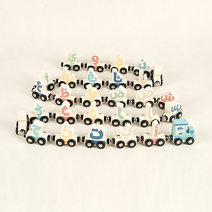 <span class=keywords><strong>Train</strong></span> en bois islamique Montessori, <span class=keywords><strong>alphabet</strong></span> arabe, jouet éducatif pour enfants musulmans - Product Image 2