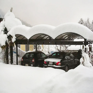 Couvertures de passerelle en polycarbonate d'aluminium <span class=keywords><strong>pour</strong></span> l'extérieur, protection de voiture, auvent, garage de stationnement <span class=keywords><strong>pour</strong></span> deux voitures - Product Image 5