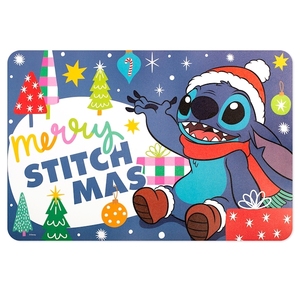 Stitch Xmas Blue Polypropylene <b>Placemat</b> 45x30 Cm Decorated <b>Christmas</b> Design - Product Image 1