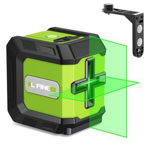 Niveau laser croisé auto-nivelant vert de qualité industrielle et bricolage, 2 lignes, avec réglage de la luminosité - Product Image 2