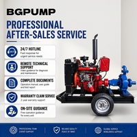 Bomba centrífuga de gran caudal para arena de río con motor diésel, ideal para suministro de agua limpia y minería de aguas residuales - ¡Gran oferta!