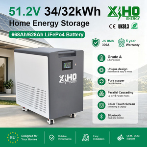 Batterie au lithium de haute qualité XIHO 51,2 V 668 Ah 628 Ah 30 KWh 32 KWh 34 KWh LiFePO4 pour systèmes solaires domestiques - Product Image 1