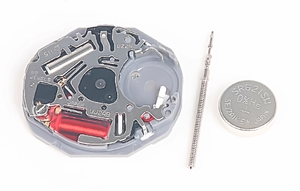 Accessori per movimento orologio in acciaio inossidabile VJ24B, include batteria impermeabile e stelo per la riparazione di orologi - Product Image 4