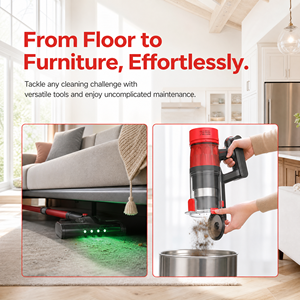 Aspirateur à main sans fil, aspiration de 45 KPa, autonomie de 75 minutes, filtration à 6 couches, embouts multiples pour la maison et les poils d'animaux - Product Image 5