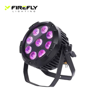 Projecteur LED Uplight sur batterie 9x18W RGBWA UV 6-en-1 sans fil DMX pour éclairage de scène, mariages, événements, DJ et fêtes