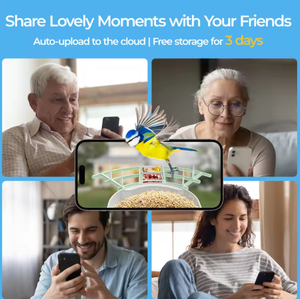 Caméra pour mangeoire pour animaux de compagnie, caméra intelligente pour <span class=keywords><strong>oiseaux</strong></span> WiFi 2MP, 1080P, écologique, portable, étanche pour petits animaux - Product Image 3