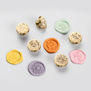 Oem/ODM tùy chỉnh sáp con dấu logo tròn vuông 25mm 30mm 35mm sáp con dấu tem - Product Image 6