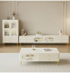 Mobile TV Moderno di Lusso <span class=keywords><strong>Sospeso</strong></span> a Parete, Design in Legno, Unità di Arredo e Stoccaggio per Soggiorno - Product Image 6