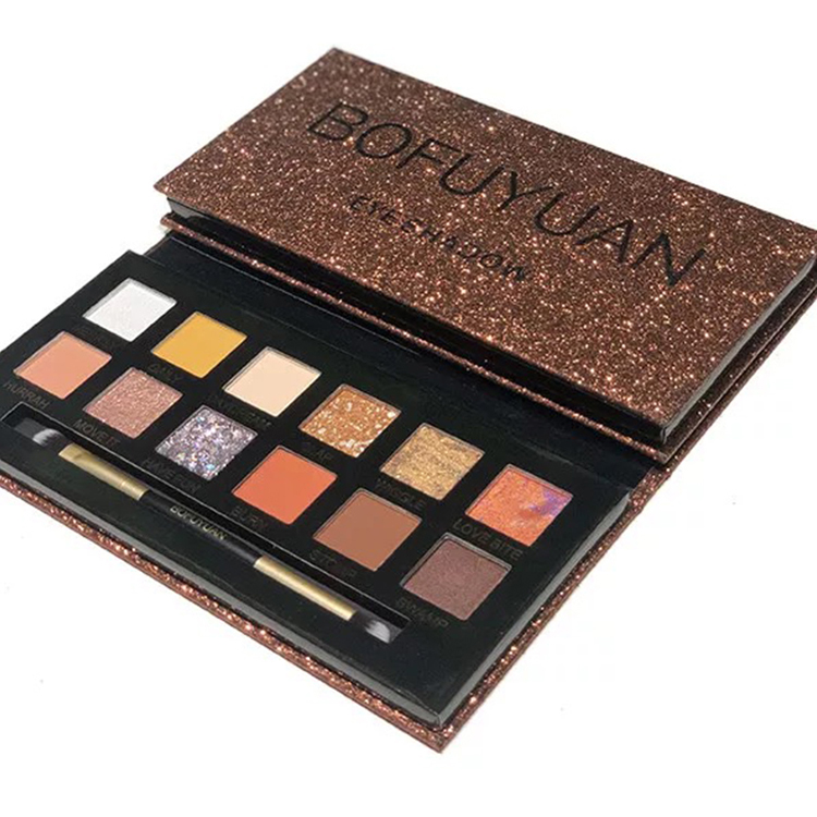 Палитра веганского макияжа, блестящие, нюдовые, с высоким пигментом, дешевый макияж, частная торговая марка, индивидуальная палитра теней для век