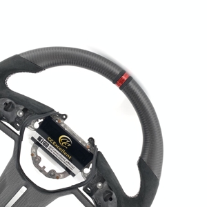 Volant en fibre de carbone de qualité supérieure, prix d'usine, pour GTR 2017+, design à fond plat, fibre de carbone véritable - Product Image 3