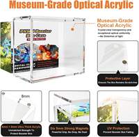Vitrine en acrylique de qualité muséale, clarté optique, boîte de protection anti-rayures pour le rangement des objets de collection