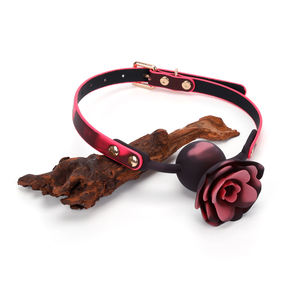 BDSM Thermal Kiss Rose <span class=keywords><strong>Gag</strong></span> Blushing Bloom Rose <span class=keywords><strong>Gag</strong></span> Spellbound Fetish Ladies Sex Toys Silicone Temperature Changing Mouth Ball - Product Image 2