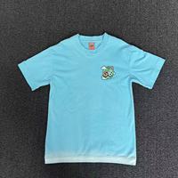 T-shirt en coton 100% pour la vente en gros, sérigraphié, à épaules tombantes, manches courtes, col rond, effet délavé soleil, style décontracté et tendance