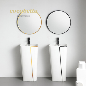 Bassin en céramique confortable, une pièce, siphon, coloré, pour salle de bain, toilette, bol, inozoro, arabie saoudite - Product Image 4