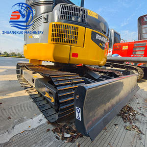 Excavadora Compacta Usada Komatsu PC78 US con Cuchilla Angular, Cabina con Aire Acondicionado y Enganche Rápido, Certificación CE para Tuberías y Demolición - Product Image 1
