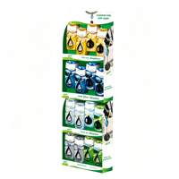 Support d'affichage en carton ondulé pliable et recyclable personnalisé, support de sol pour désodorisant suspendu pour supermarché