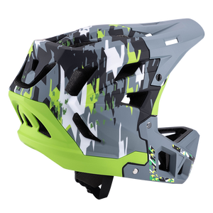 <span class=keywords><strong>Casco</strong></span> Integral de Ciclismo Todoterreno Verde Camuflaje, <span class=keywords><strong>Casco</strong></span> MTB Ligero de PC/EPS para Descenso, Certificado EN1078 - Product Image 5