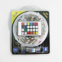 Bande lumineuse LED USB 5V flexible, pixels intelligents RGB, changement de couleur, guirlandes lumineuses en PVC, kit 5M, contrôle WiFi, étanche IP65, lumière LED