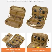 Pochette utilitaire tactique Molle doublée PVC outil médical sac utilitaire de Sport fermeture à glissière trousse de survie multi-fonction premiers soins mode