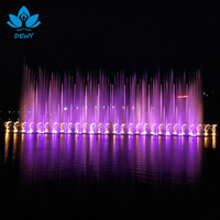 Fontaine flottante géante DEWY pour spectacle aquatique extérieur, idéale pour lacs, rivières et projets touristiques.