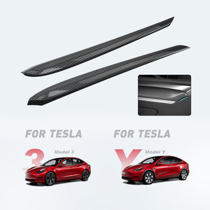 Revêtement de seuil de porte en fibre de carbone pour Tesla Model 3 Model Y, pièces de mise à niveau intérieures - Product Image 1