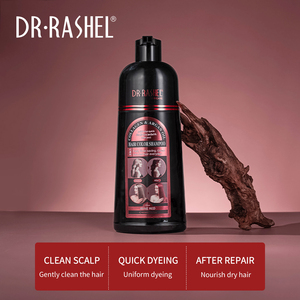 DR RASHEL Colágeno y aceite <span class=keywords><strong>de</strong></span> argán <span class=keywords><strong>Vino</strong></span> Tinto Fast Black Ealily Dye Fortalece el <span class=keywords><strong>color</strong></span> del <span class=keywords><strong>cabello</strong></span> Champú - Product Image 3