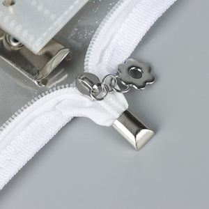 Colored Metal Clips 6 <b>Ring</b> <b>Binder</b> A6 A5 Six Holes Zipper Loose Leaf Plastic Planner Transparent Cover Folder - Product Image 4