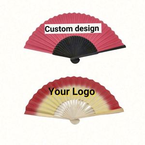 Éventail en papier de 21 cm, éventail pliant chinois en bambou, personnalisable - Product Image 2