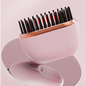 Cepillo Eléctrico Inalámbrico Mini de Doble Uso, Nuevo Alisador Portátil con Calentamiento y Carga, Peine para Cabello Liso - Product Image 6
