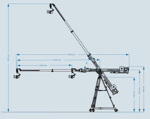 Mini grue télescopique ultra-légère de 5 m pour <span class=keywords><strong>Ronin</strong></span>, mouvement télescopique fluide et silencieux - Product Image 5