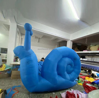 Escargots gonflables escargots gonflables géants de dessin animé pour la décoration de rue publicitaire