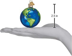 For Planet Earth Glass Blown Ornament Christmas Tree Handcrafted Holiday Decoration Outer Space Collection - Product Image 5