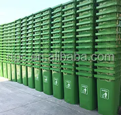 240L Outdoor-Mülleimer Kunststoff-Staub behälter Mülleimer