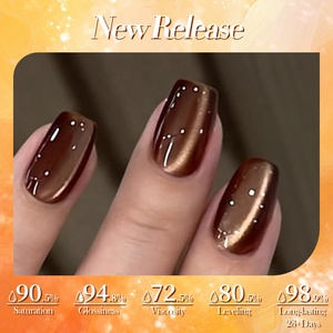 Esmalte de Uñas Magnético BORN PRETTY PRO de 15 ml, Color Gel Ojo de Gato, Marrón Gelatina con Brillo, Esmalte de Uñas Semipermanente UV, Sin TPO - Product Image 5