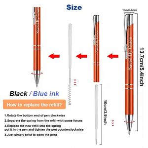 Stylo publicitaire de marque avec logo imprimé, stylo bille en plastique promotionnel - Product Image 4