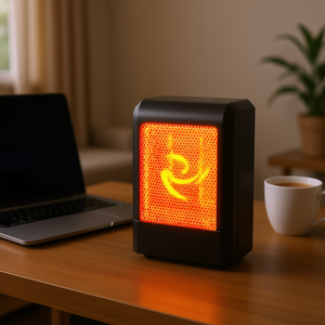 Calentador Eléctrico Portátil de Cerámica PTC de 500W, Calentador con Ventilador para Uso en el Hogar, Oficina y Escritorio, con Protección Contra Sobrecalentamiento - Product Image 2