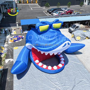 Bơm hơi khổng lồ cá mập thanh bãi biển mùa hè hồ bơi trang trí <span class=keywords><strong>Inflatable</strong></span> DJ Sân khấu cho Carnival quảng cáo - Product Image 6
