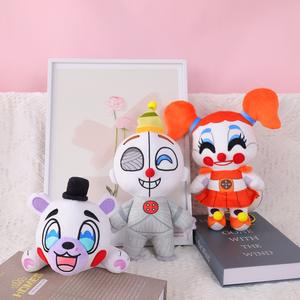 Haute qualité <span class=keywords><strong>FNAF</strong></span> cinq nuits Freddy films Anime jouets en peluche accessoires de voiture oreiller et Clown fille poupées en peluche - Product Image 1