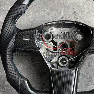 พวงมาลัยรถยนต์แบบ3โหมด Y หนังคาร์บอนไฟเบอร์สำหรับเทสลารุ่นสินค้าใหม่ - Product Image 6