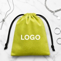 Tas Serut Katun dengan Logo Cetak Sablon Kustom yang Dapat Didaur Ulang untuk Kemasan Perhiasan, Kosmetik, Teh, dan Hadiah