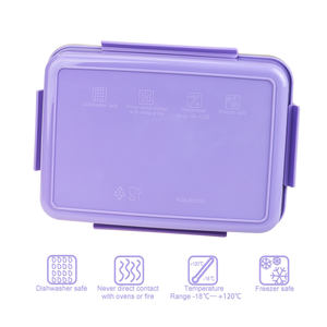 4 Compartments Bento Cartoon Design Leak-Proof 800ml Stainless Steel <strong>Lunch</strong> Container with Divider and Lids <strong>Lunch</strong> <strong>Box</strong> for Kids - Product Image 5