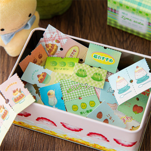 ชุดสติกเกอร์ยาว10แผ่นสำหรับร้านน้ำชาโบราณวาดมือเด็กวาดด้วยมือน่ารักสำหรับตกแต่งชีวิต10ชิ้นต่อแพ็ก - Product Image 2