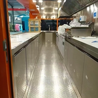 Chariot alimentaire, remorque remorquable aux normes européennes, kiosque de restauration rapide en plein air