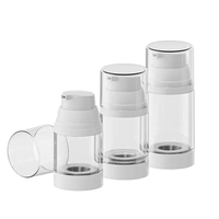 Flacon pompe sans air en plastique vide de luxe écologique pour cosmétiques, 100 ml, 120 ml, 150 ml, impression d'écran pour les soins de la peau, vente chaude
