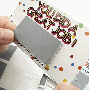 Cartes à gratter personnalisées, cartes à gratter personnalisées dans une boîte, carte à gratter personnalisée pour entreprise avec logo - Product Image 3